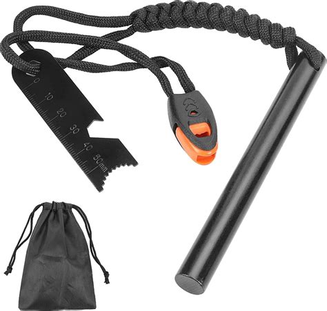 Kit Firesteel XXL Pierre à Feu de Survie Barre Magnésium Tendre de