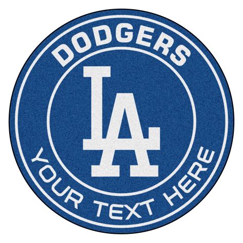 Fanmats Los Angeles Dodgers Personalized Roundel Mat