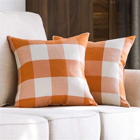 Miulee Fall Pack Of Decorative Classic Farmhouse Buffalo Check Plaids