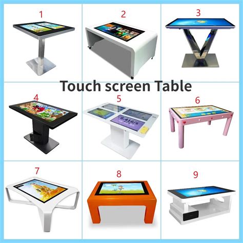 55 Inch Smart Touch Screen Table Android System Interactive Lcd Coffee