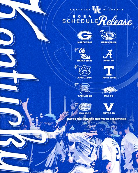 Kentucky Baseball Releases 2024 SEC Schedule – UK Athletics