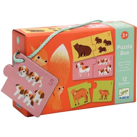 Boite De Puzzles Duo B B S Animaux Milbulles