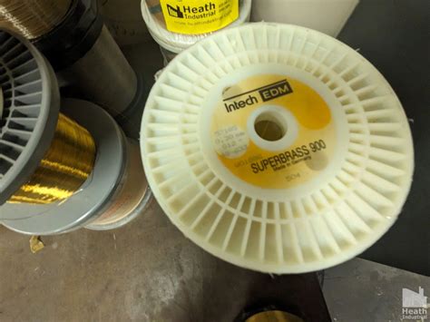 (2) SPOOLS INTECH SUPERBRASS EDM WIRE 0.30MM/.012" (SEALED)