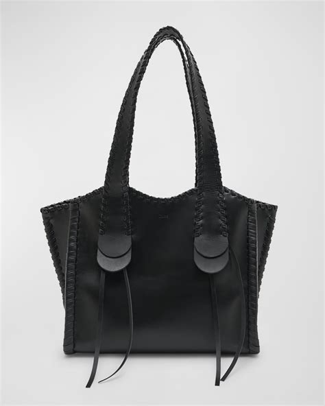 Chloe Mony Medium Tote Bag In Shiny Leather Neiman Marcus