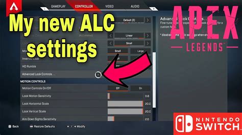 New Alc Settings Apex Legends Season Nintendo Switch Gameplay