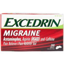 Excedrin Migraine Acetaminophen Aspirin Caffeine Caplet Ct