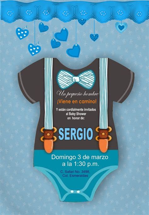 Invitación Imprimible Personalizada Baby Shower Niño 48 00 en