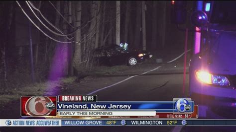 Car Crashes Into Utility Pole Driver Killed In Vineland N J 6abc