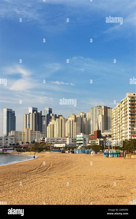 Gwangalli Beach Busan South Korea Stock Photo Alamy