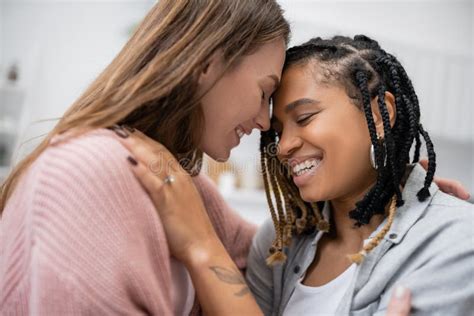 Tattooed African American Lesbian Woman With Stock Photo Image Of
