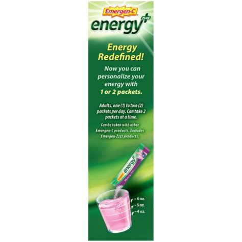 Emergen C Energy Blueberry Acai Dietary Supplement Fizzy Drink Mix