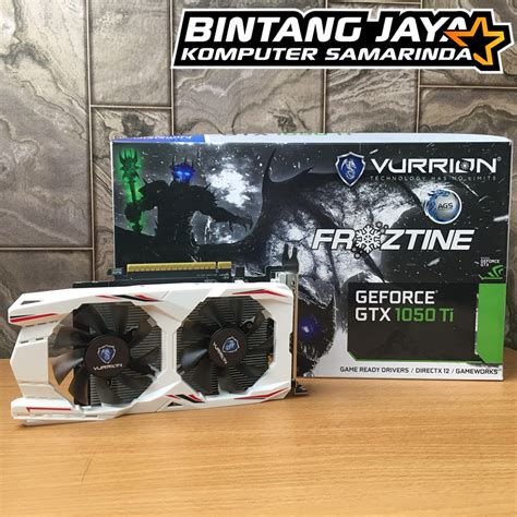 Jual VGA Vurrion FROZTINE GeForce GTX 1050 Ti 4GB GDDR5 Dual Fan