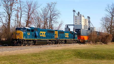 Fresh CSX SD70AC Rebuilds On I015 04 YouTube