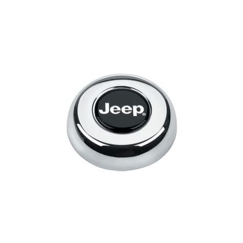 Horn Button Chrome Jeep Logo For Grant Classic Challenger Steering