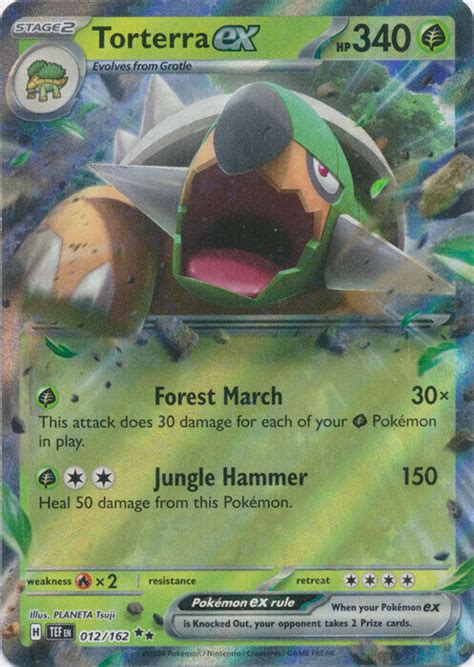 Torterra Ex 012 162 Ultra Rare Temporal Forces Pokemon Card EBay