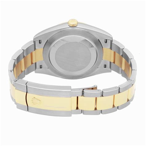 Rolex Datejust 41 Steel 18k Gold Silver Index Dial Automatic Mens Watch 126333 For Sale At 1stdibs