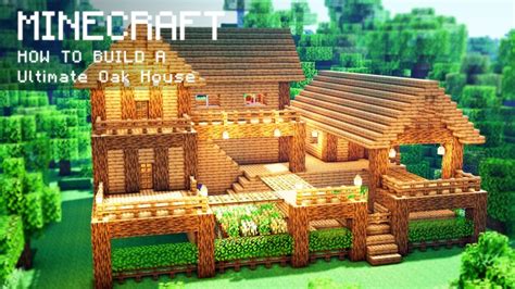 Minecraft: How To Build a Ultimate Oak Survival Farm House 1.20.2/1.20. ...