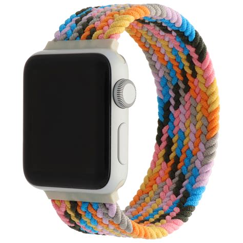 Bracelet nylon Boucle unique tressé Apple Watch purple pulse