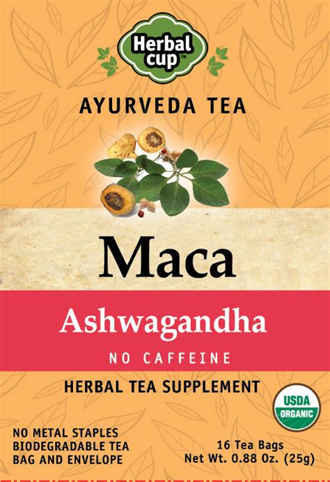 Maca Ashwagandha Herbal Cup Tea