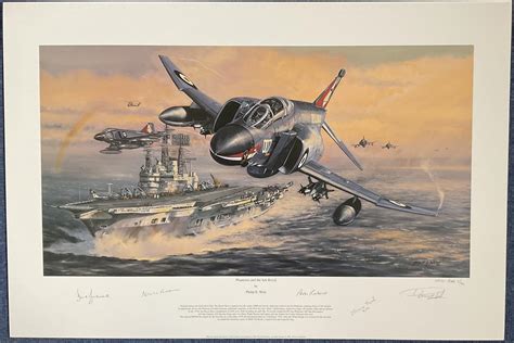 Sold Price Ww Signed Phantoms And The Ark Royal Colour Print By