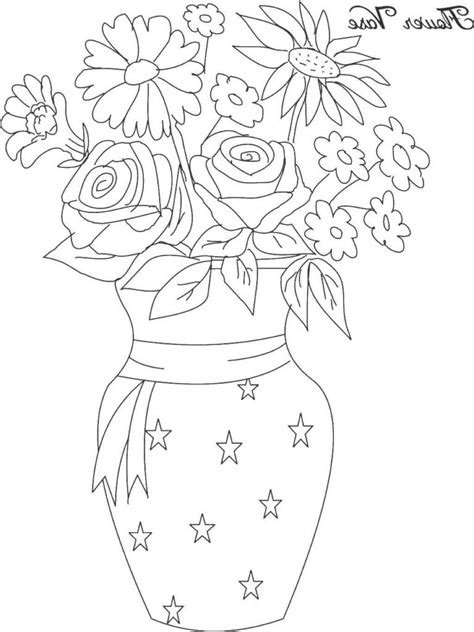 Flower Vase Sketch At Explore Collection Of Flower