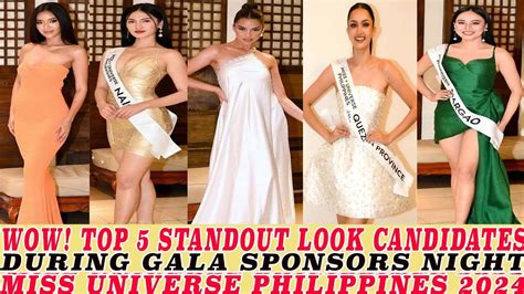 WOW TOP 5 STANDOUT CANDIDATES DURING SPONSORS NIGHT MISS UNIVERSE