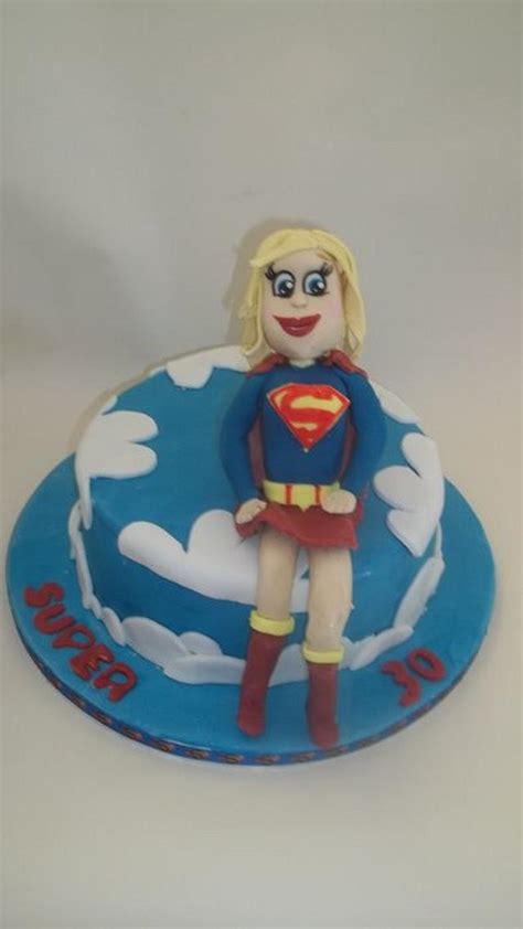 Supergirl Decorated Cake By Elizabake1 Cakesdecor