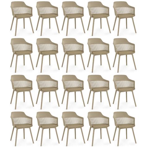 Kit Cadeiras De Jantar Estofada Marcela Nude Escuro