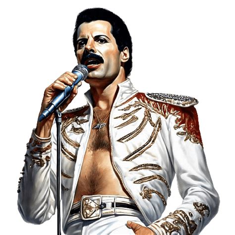 Freddie Mercury Portrait Transparent Png Stickpng