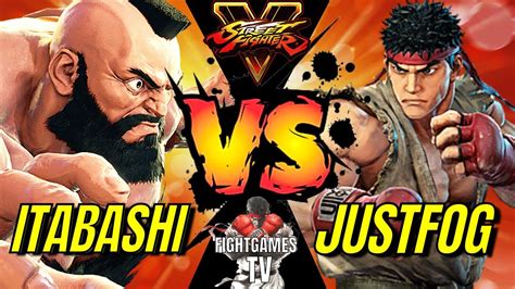 SFV CE JUSTFOG RYU X ITABASHI ZANGUIEF HIGH LEVEL MATCH YouTube