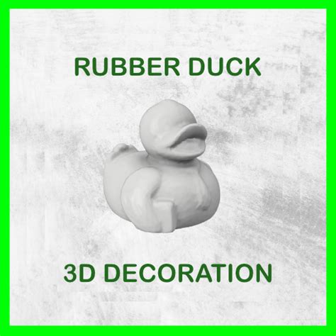 Stl File Rubber Duck 3d 🦆・3d Printer Design To Download・cults