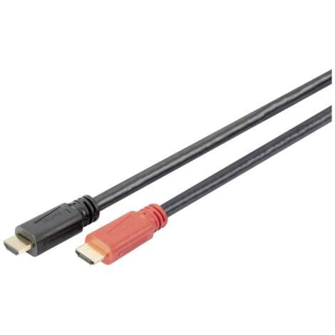 Câble de raccordement Digitus HDMI Fiche mâle HDMI A 10 m noir DB