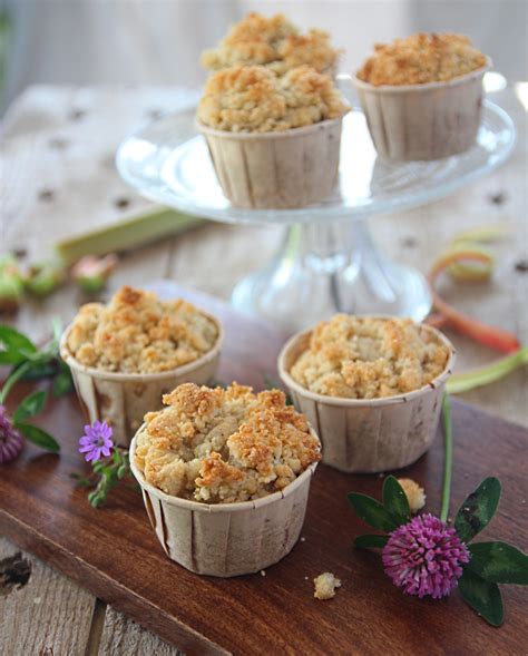 Muffins Rhubarbe Crumble Vegan Payette Cuisine