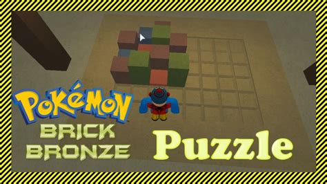 Roblox Pokemon Brick Bronze Block Puzzle Solved Temple Puzzle