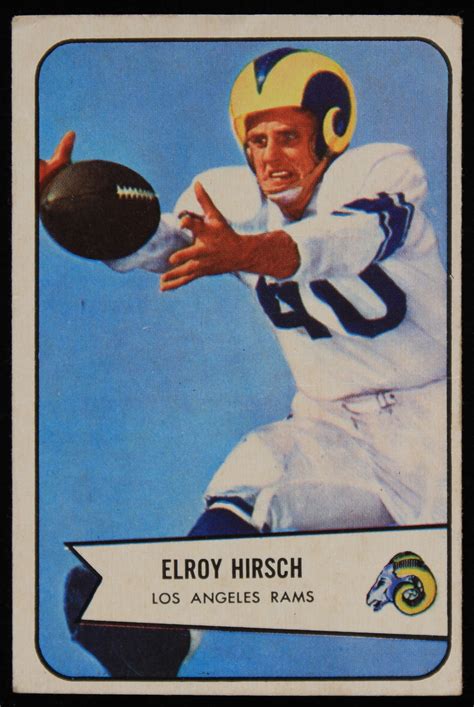Lot Detail 1954 Elroy Hirsch Los Angeles Rams Bowman Trading Card 32