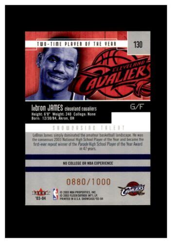 Search Collect On Twitter Fleer Showcase Lebron James