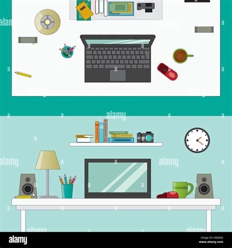 Vectores de estaciones de trabajo fotografías e imágenes de alta