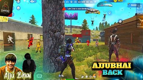 Ajju Bhai 😈 In This Gameplay🥵solo Vs Squad Gameplay🔥hardest Booyah🎯