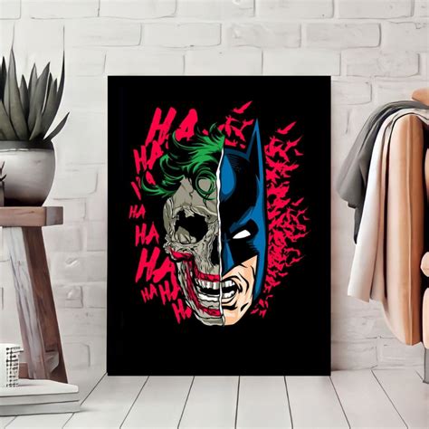 Quadro Decorativo A3 Batman Vs Coringa Heróis Dc Elo7