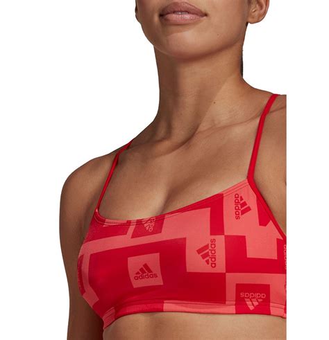 Adidas Bars Aop Bikini Red Swiminn