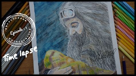 Hagrid drawing | How to draw Hagrid | Hagrid time-lapse l Harry Potter ...