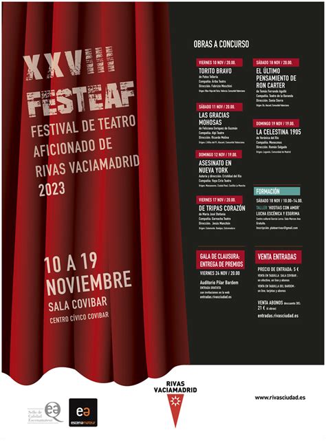 Festival De Teatro Aficionado Una Obra Que Ya Dura 28 Años Rivas Ciudad
