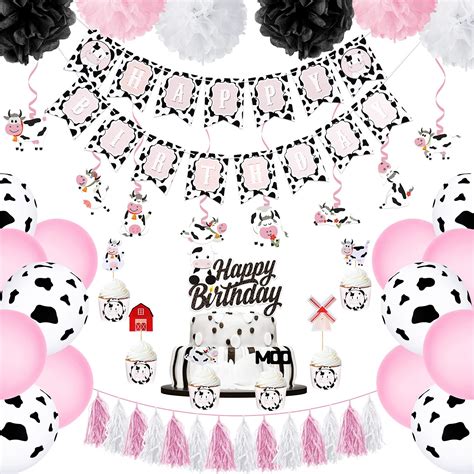 Buy Cow Themed Birthday Party Supplies Cow Print Party Decorations Cow