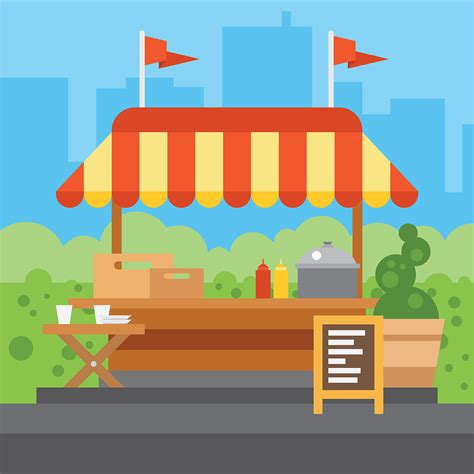 Concession Stand Vector Illustration 173324 Vector Art At Vecteezy