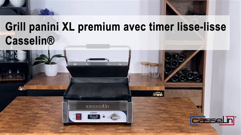 Pr Sentation Grill Panini Premium Xl Avec Timer Lisse Lisse Casselin