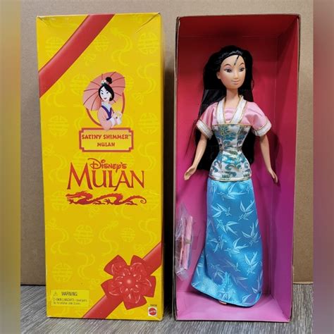 Barbie Toys 998 Disney Mulan Satiny Shimmer Barbie Doll Mattel