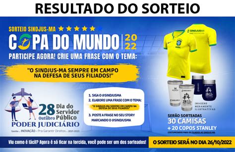 Portal Sindjus Ma Veja Lista De Ganhadores Do Sorteio Sindjus Ma Copa