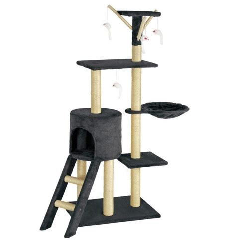 Torre Rascador Para Gatos Con 4 Niveles 138cm Importada 399000 En Mercado Libre