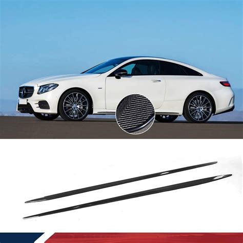 JC SPORTLINE Carbon Fiber Side Skirts Fits Mercedes Benz E Class C238