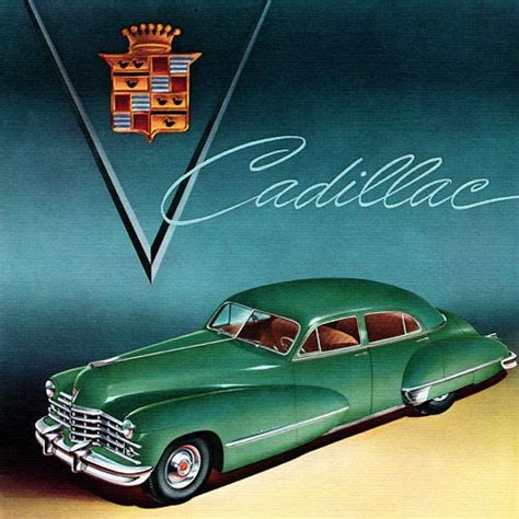 Plan Classic Car Art Vintage Ads Cadillac Fleetwood